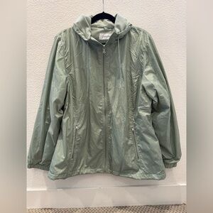 Calvin Klein sage green windbreaker jacket